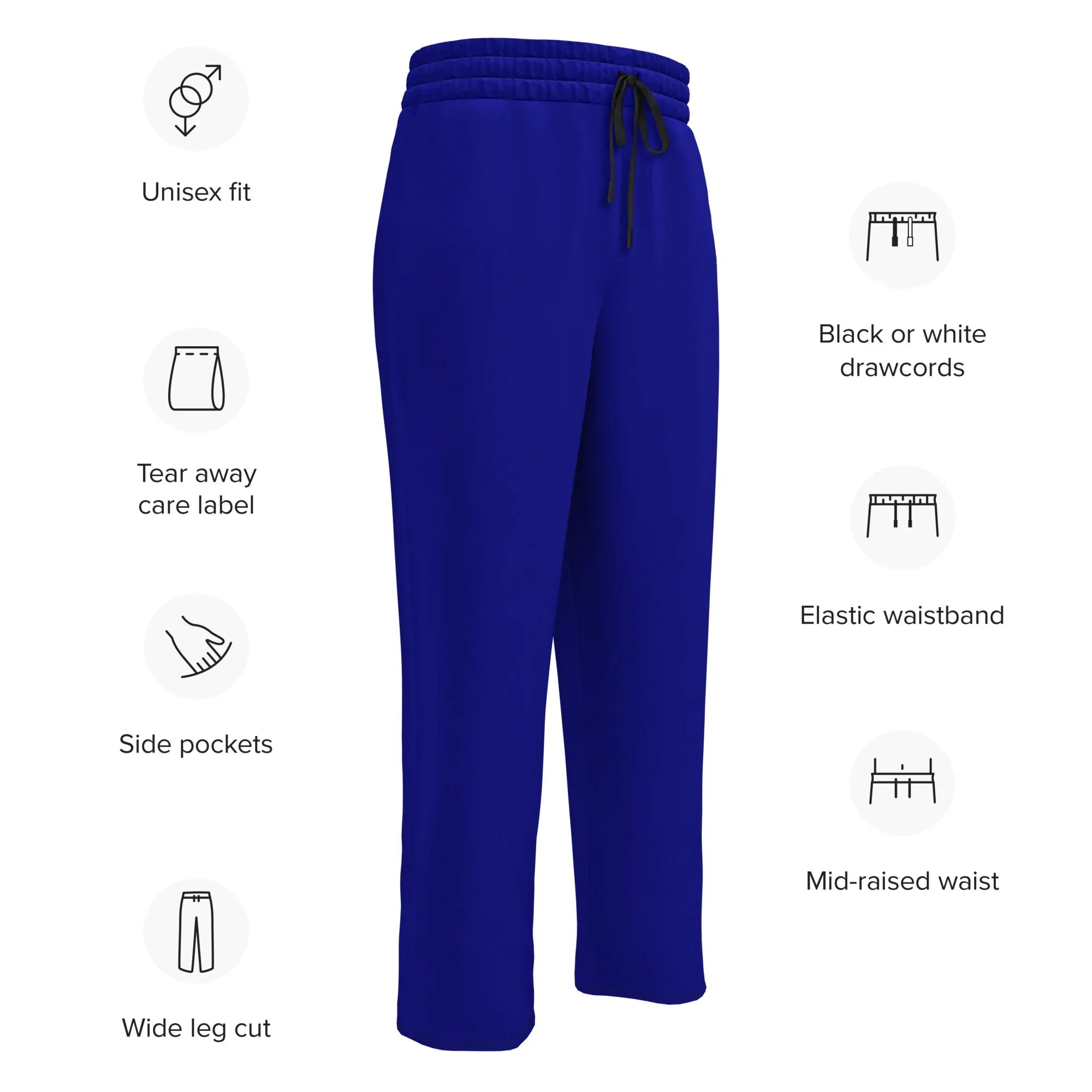 Unisex Wide-leg joggers NavyBlue joggers AwRans Clothing all-over-print-unisex-wide-leg-joggers-white-english-678dbe4fb6e26