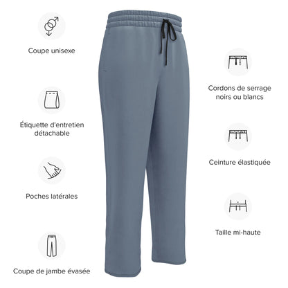 Unisex Wide-leg joggers Slate-Gray - AwRans Clothing