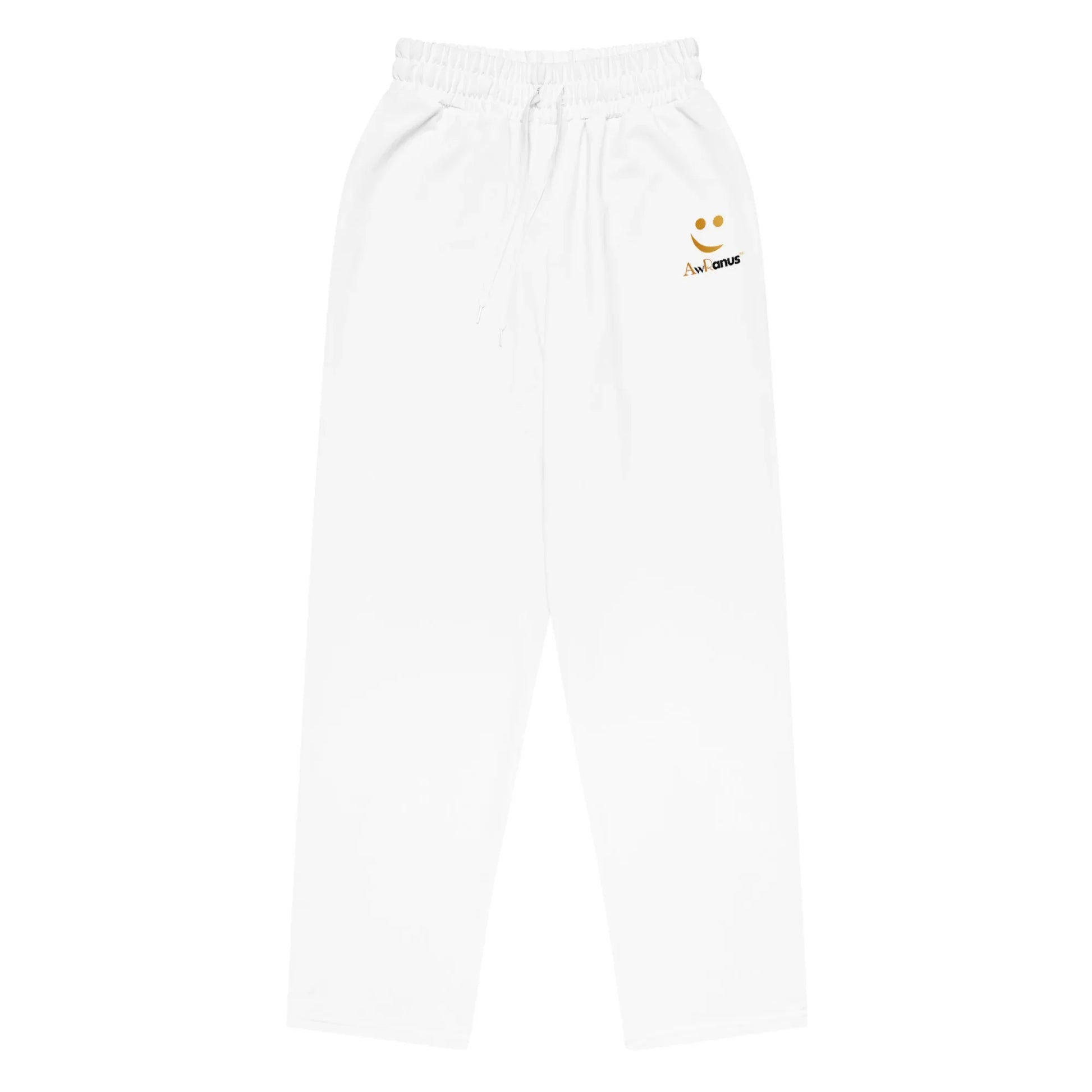 Unisex Wide-leg joggers WHITE - AwRans Clothing