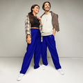 Unisex Wide-leg joggers Dark-blue 6XL joggers AwRans Clothing all-over-print-unisex-wide-leg-joggers-white-front-678dbdcfd24c7