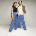 Unisex Wide-leg joggers Glaucous 6XL joggers AwRans Clothing all-over-print-unisex-wide-leg-joggers-white-front-678dbe1a6bae1