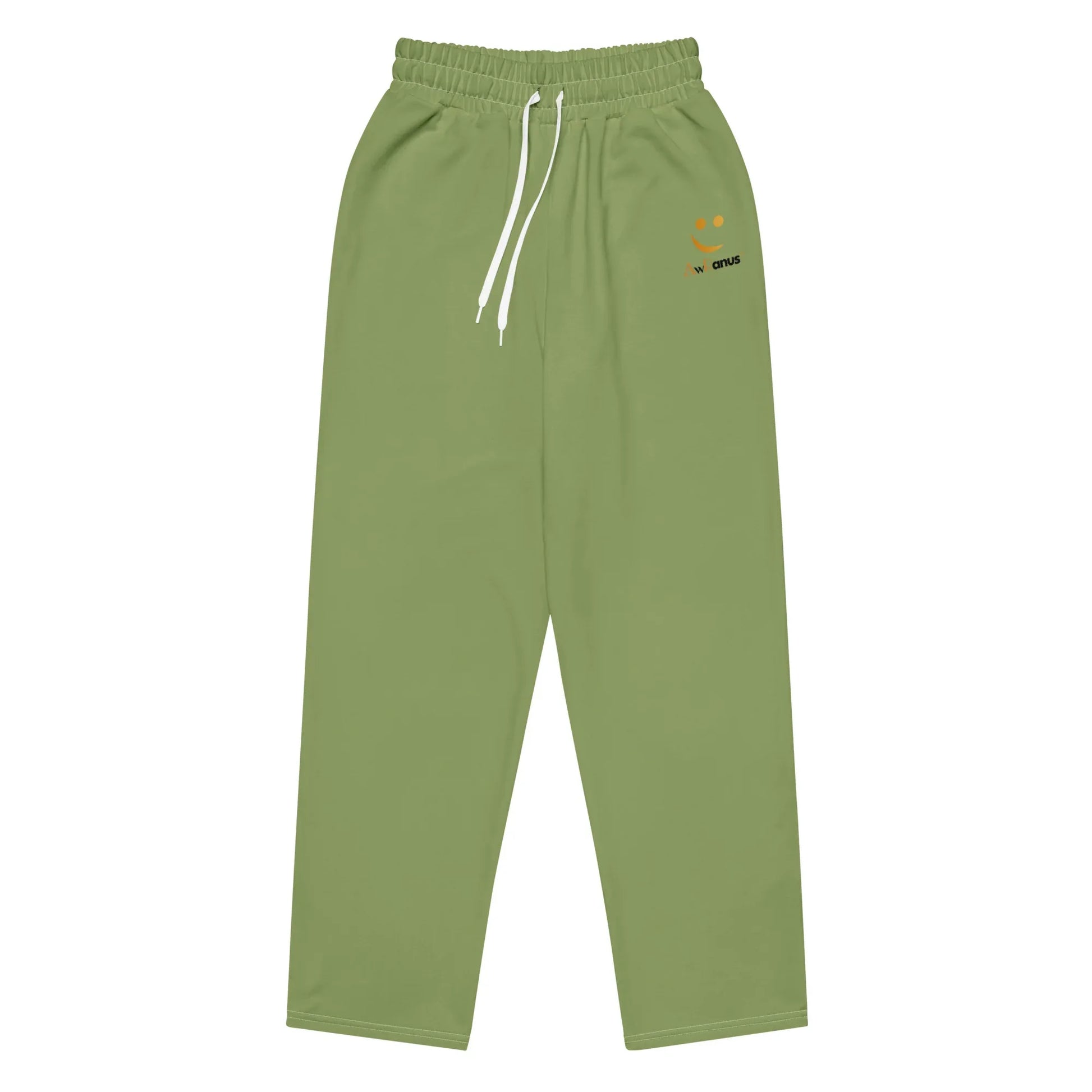 Unisex Wide-leg joggers Sage-Green - AwRans Clothing