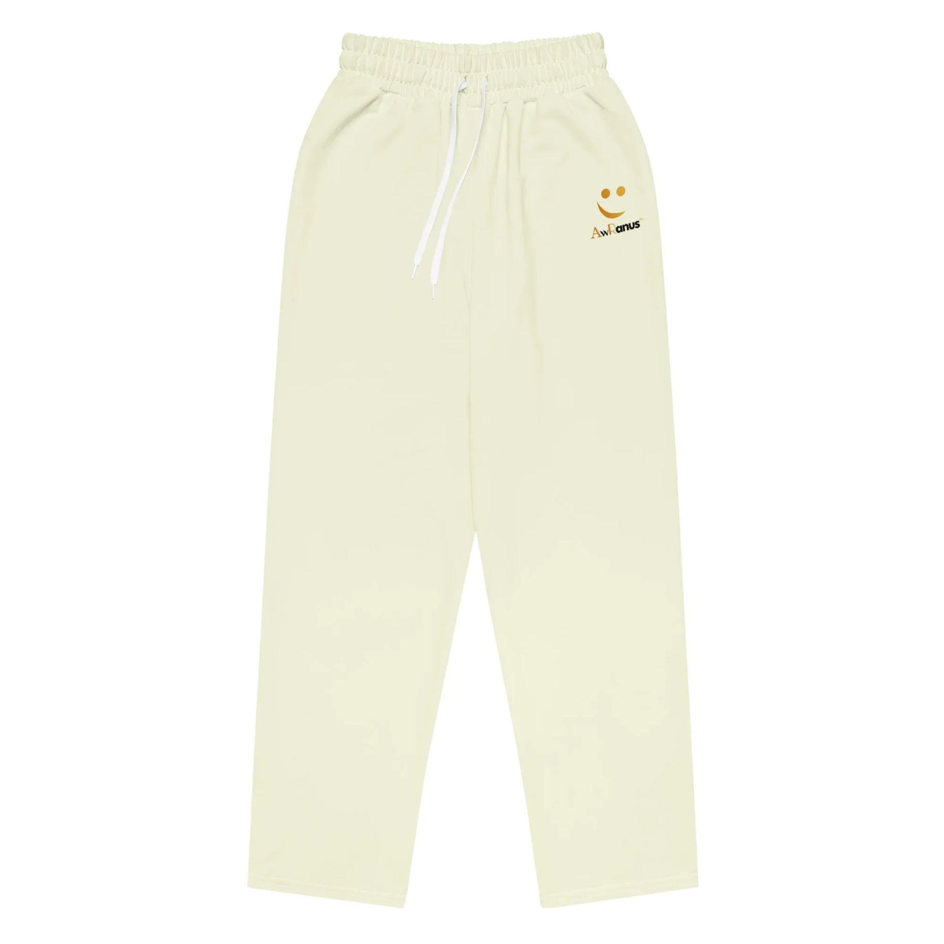 Unisex Wide-leg joggers Beige - AwRans Clothing