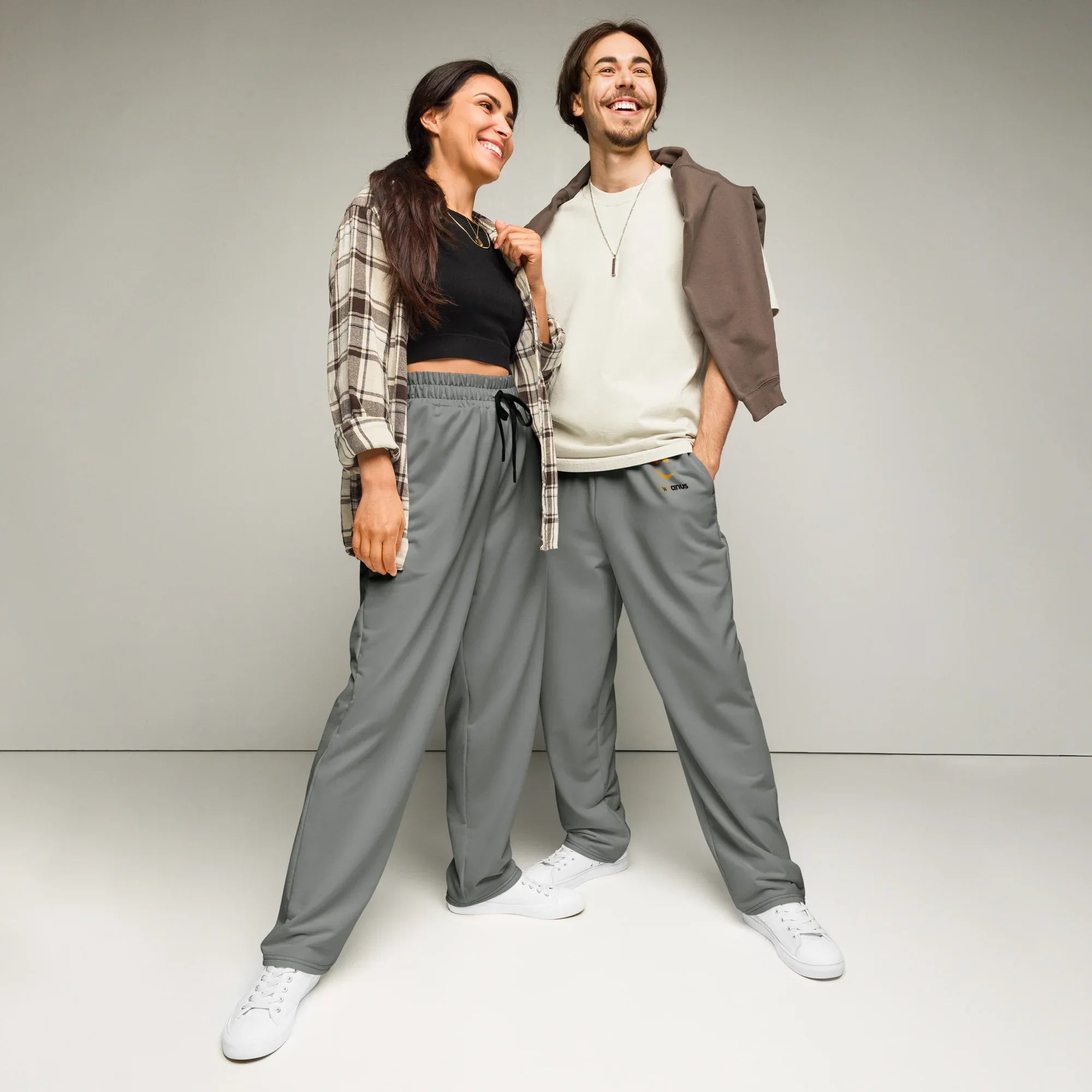 Unisex Wide-leg joggers Smoke 6XL joggers AwRans Clothing all-over-print-unisex-wide-leg-joggers-white-front-678dbefad0af4