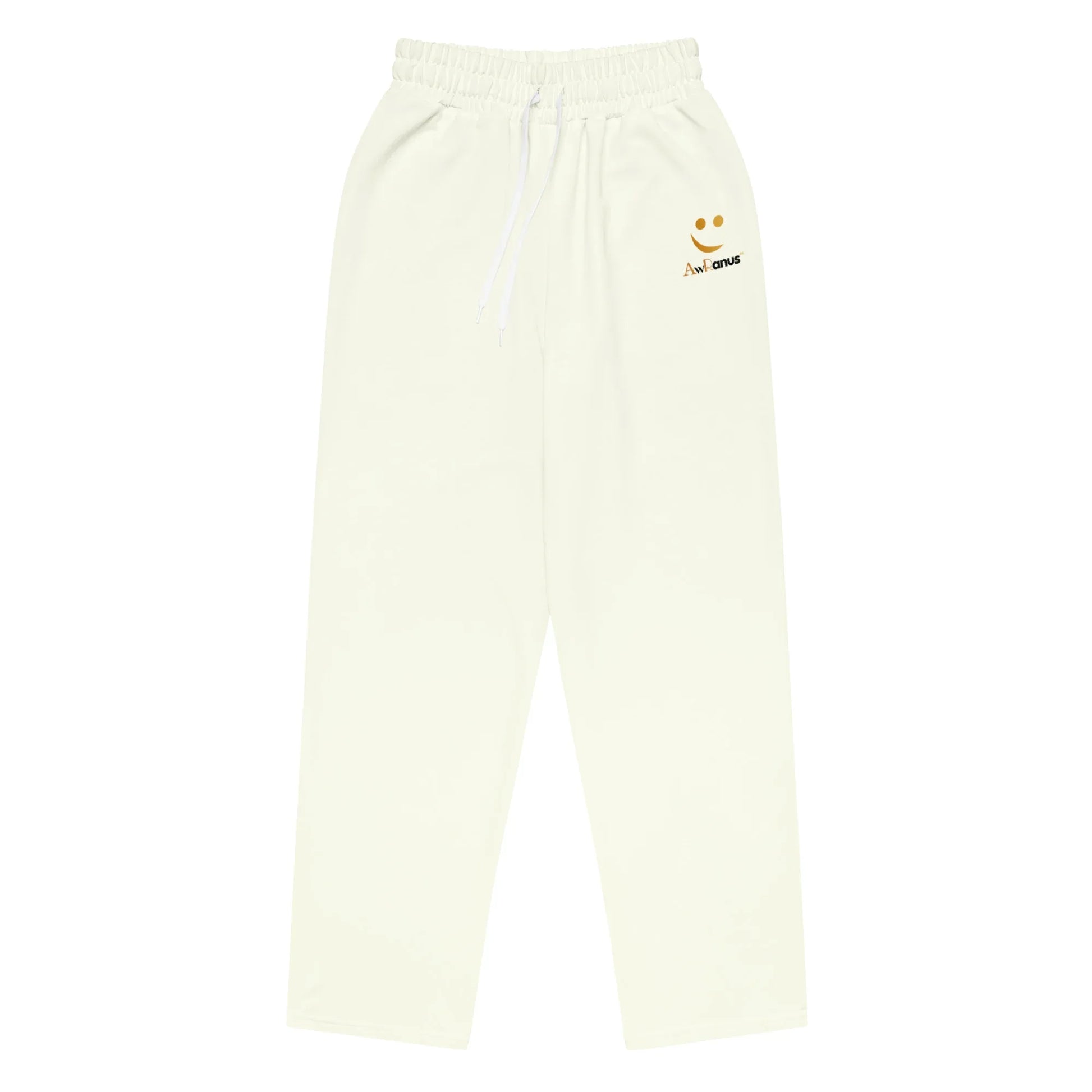 AwRans | Unisex Wide-leg joggers Ivory - AwRans Clothing