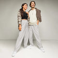 Unisex Wide-leg joggers Platinum 6XL joggers AwRans Clothing all-over-print-unisex-wide-leg-joggers-white-front-678dbf70ad4f3
