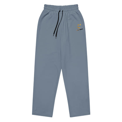 Unisex Wide-leg joggers Slate-Gray - AwRans Clothing