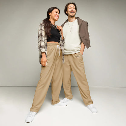 Unisex Wide-leg joggers Tan - AwRans Clothing