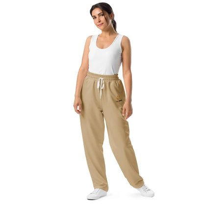 Unisex Wide-leg joggers Tan - AwRans Clothing
