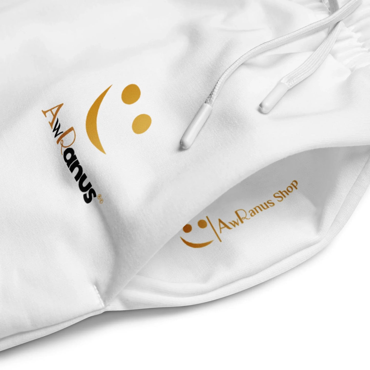 Unisex Wide-leg joggers WHITE - AwRans Clothing