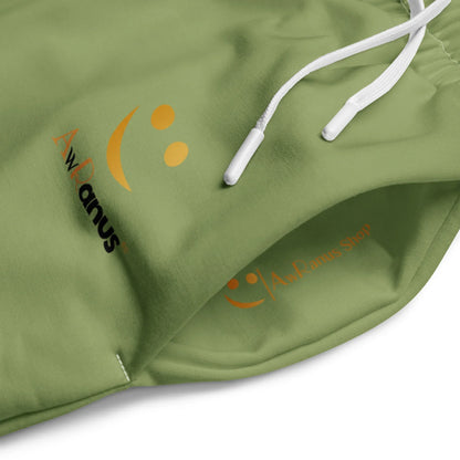 Unisex Wide-leg joggers Sage-Green - AwRans Clothing