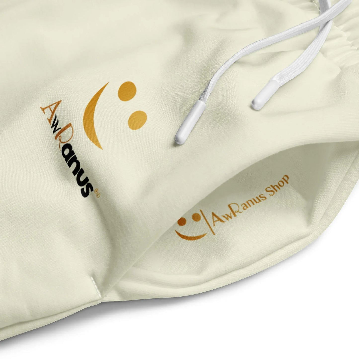 Unisex Wide-leg joggers Beige - AwRans Clothing