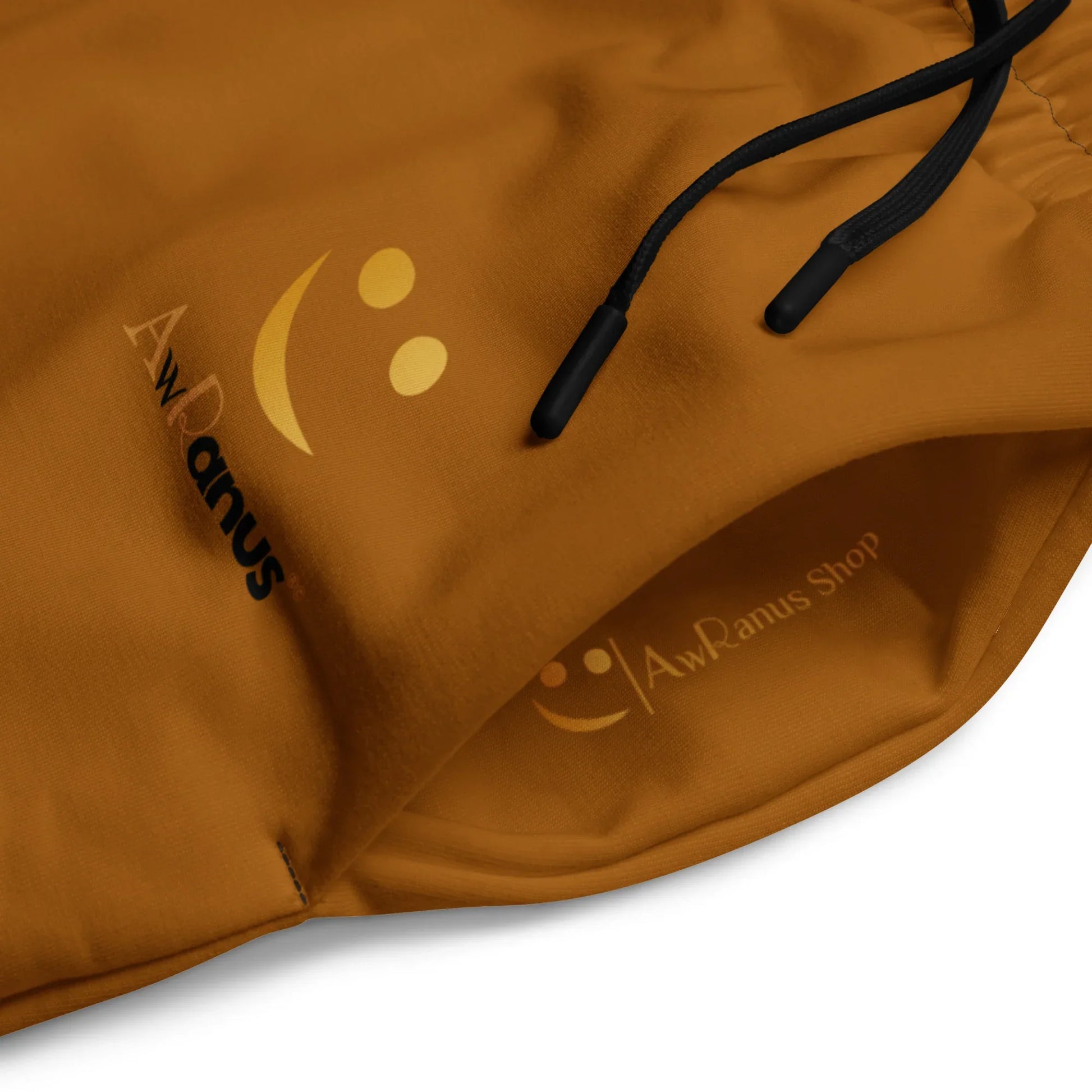 Unisex Wide-leg joggers Brown-Orange - AwRans Clothing