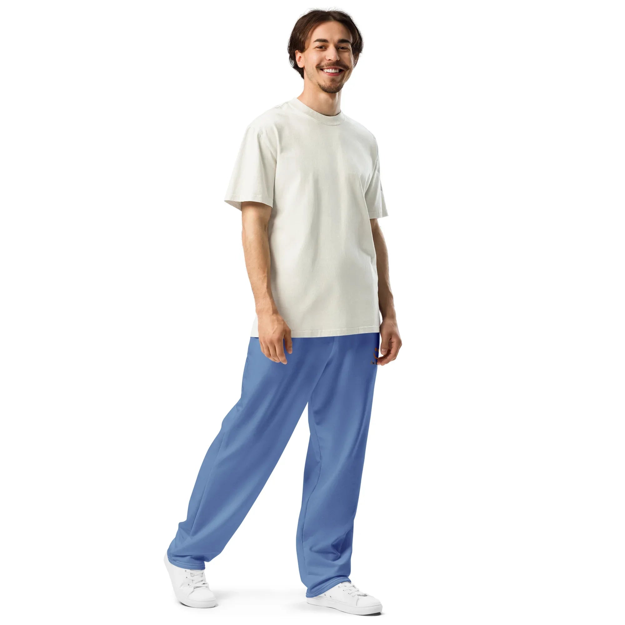 Unisex Wide-leg joggers Glaucous joggers AwRans Clothing all-over-print-unisex-wide-leg-joggers-white-right-front-678dbe1a6c5f3