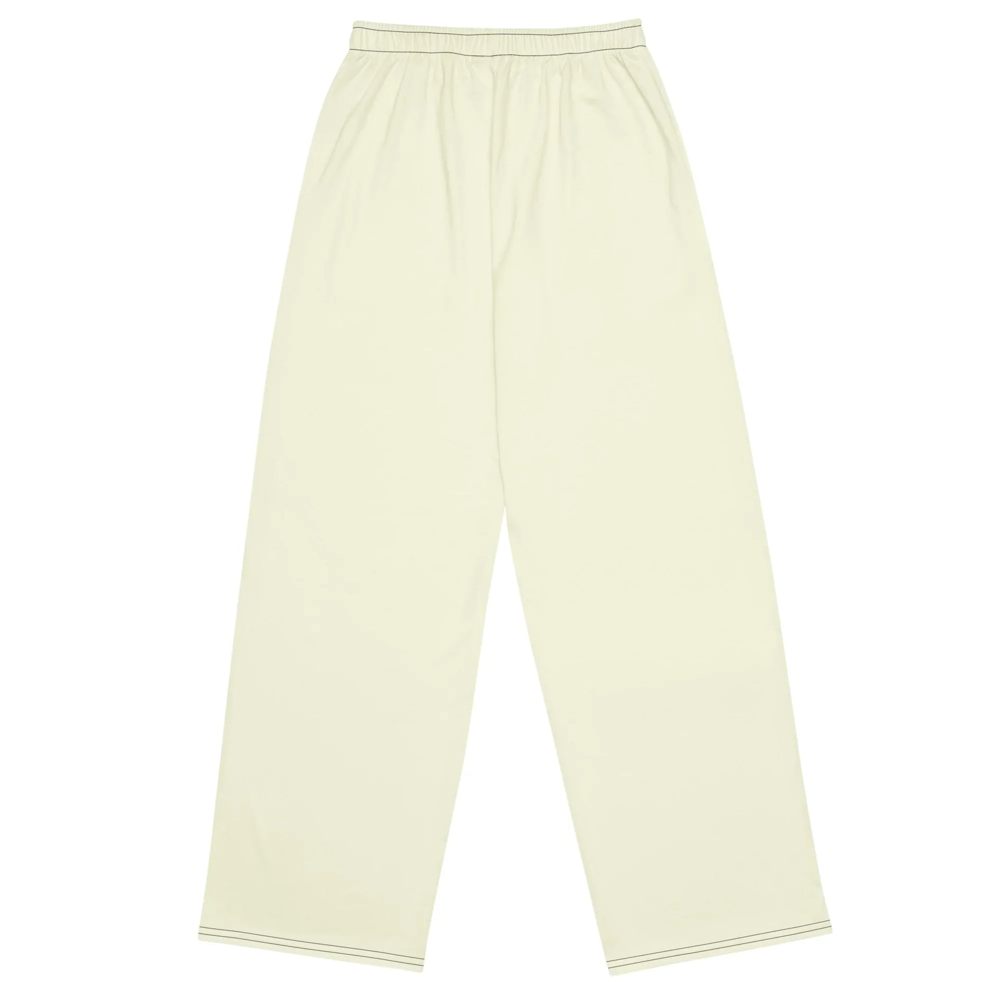 All-over Print Unisex Wide-Leg Pants beige - AwRans Clothing