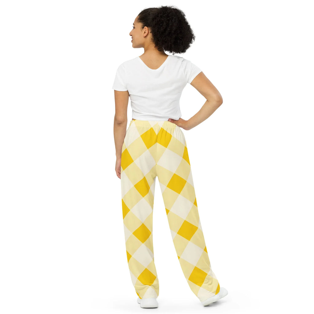 All-over Print Unisex Wide-Leg Pants Pants AwRans Clothing all-over-print-unisex-wide-leg-pants-white-back-67921d0b35af5
