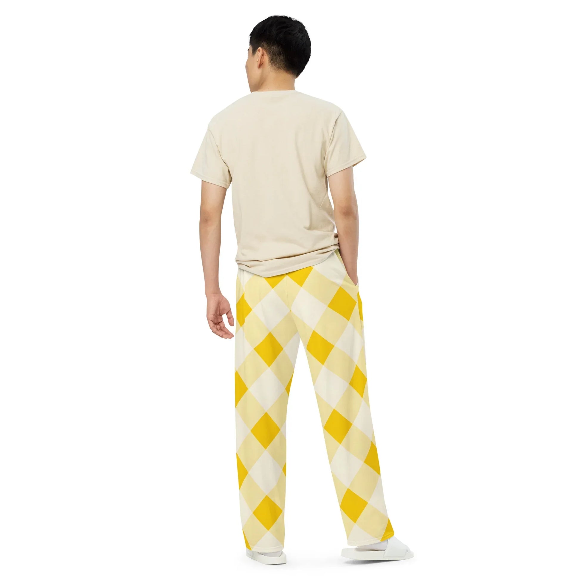All-over Print Unisex Wide-Leg Pants - AwRans Clothing