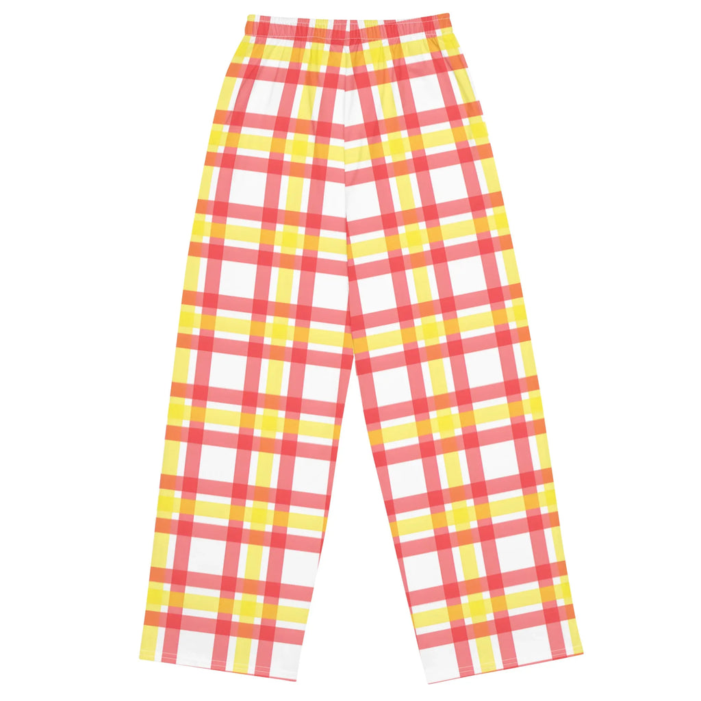 All-over Print Unisex Wide-Leg Pants Pants AwRans Clothing all-over-print-unisex-wide-leg-pants-white-back-67921d482b284