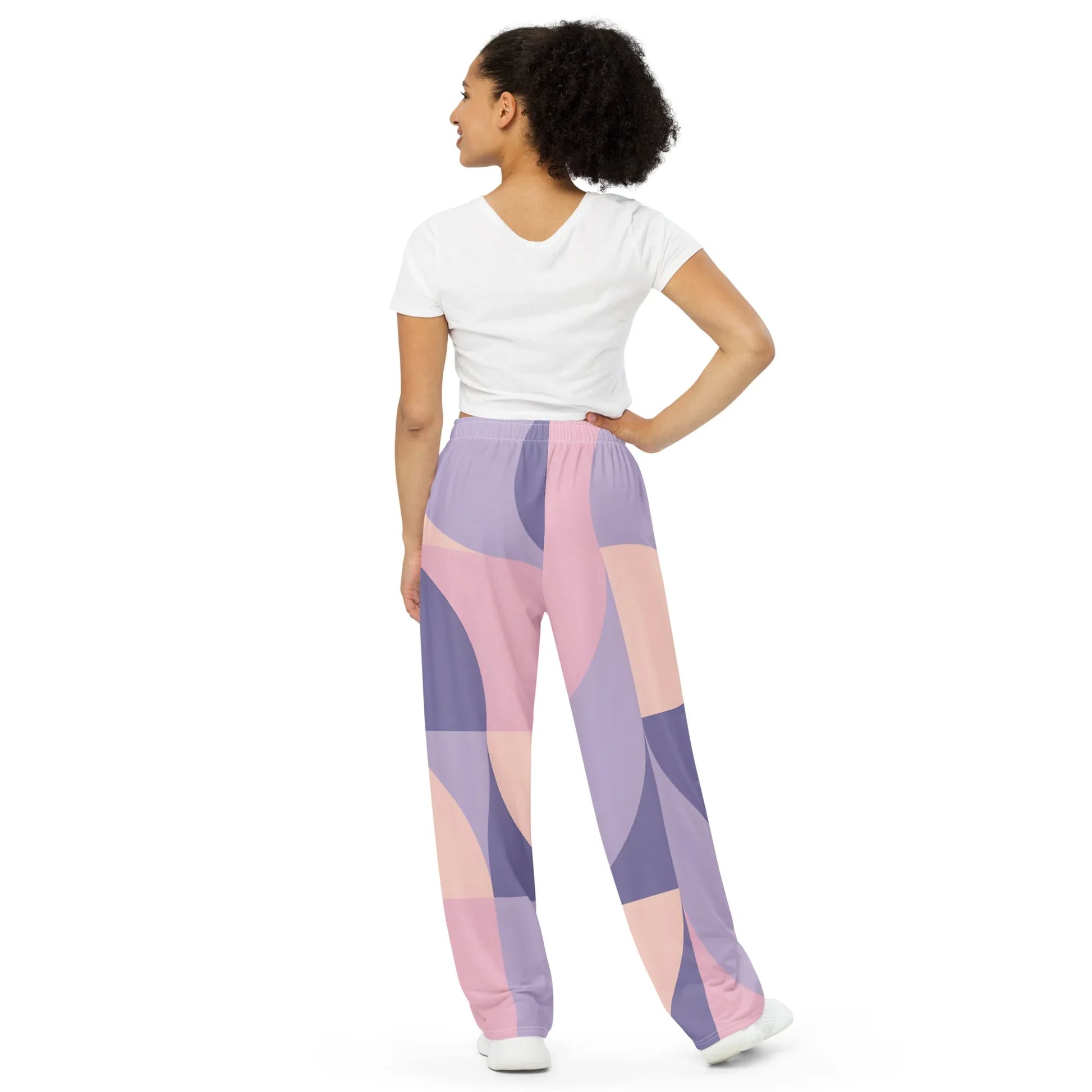 All-over Print Unisex Wide-Leg Pants - AwRans Clothing