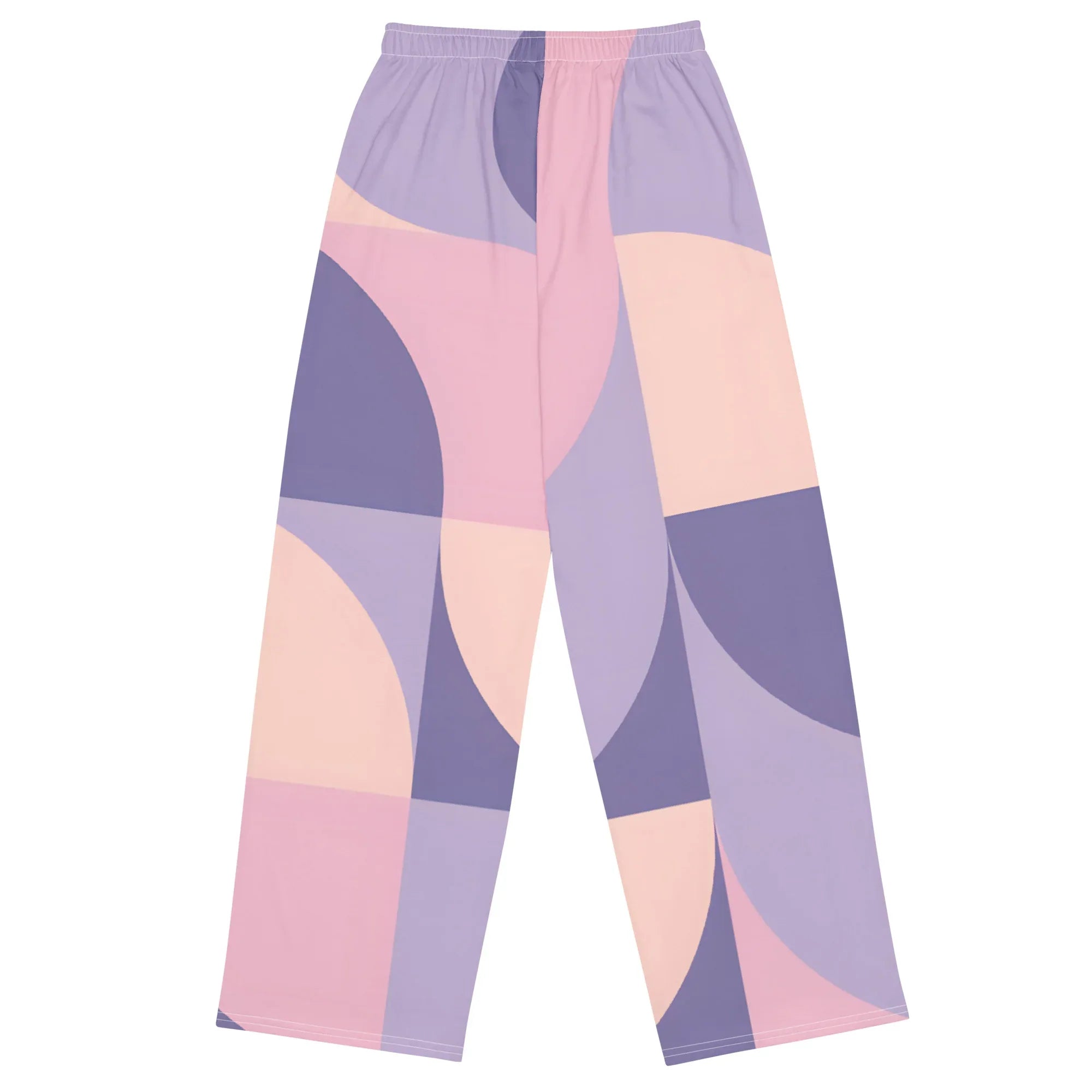 All-over Print Unisex Wide-Leg Pants Pants AwRans Clothing all-over-print-unisex-wide-leg-pants-white-back-67921da17fc8b