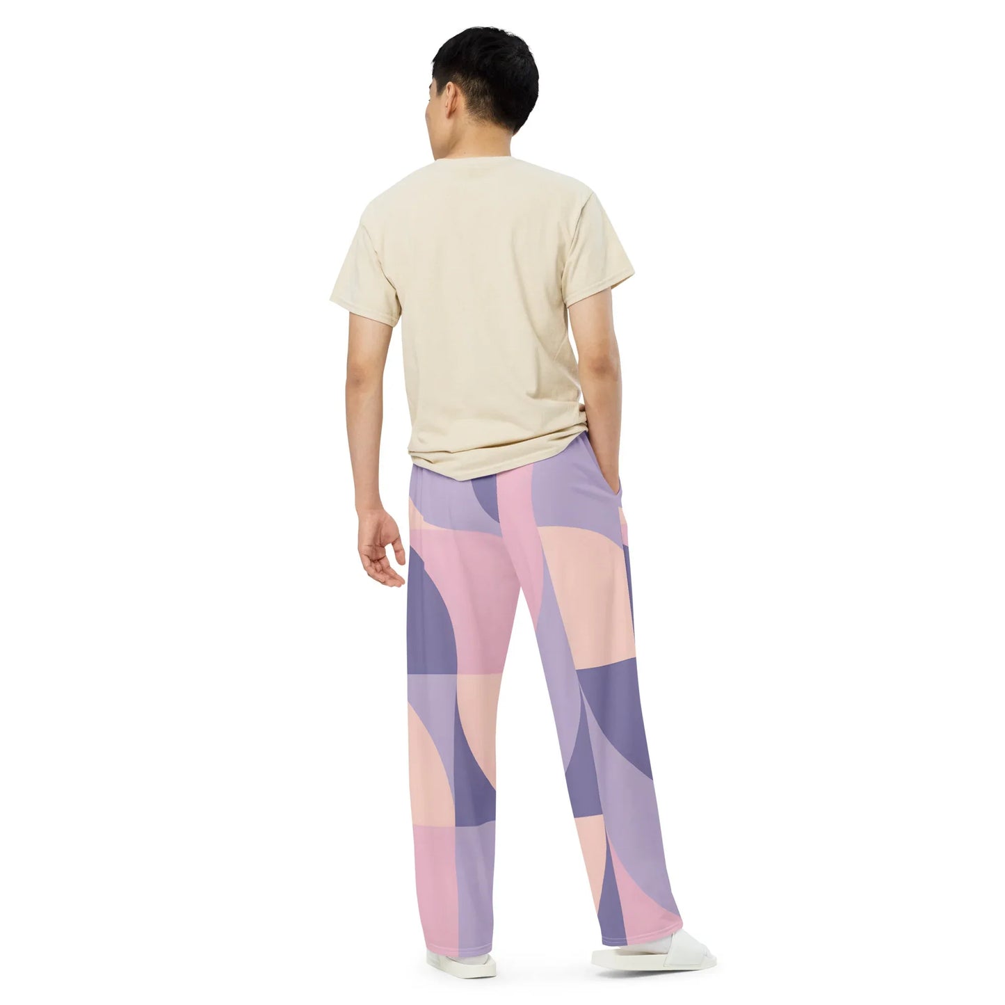 All-over Print Unisex Wide-Leg Pants - AwRans Clothing