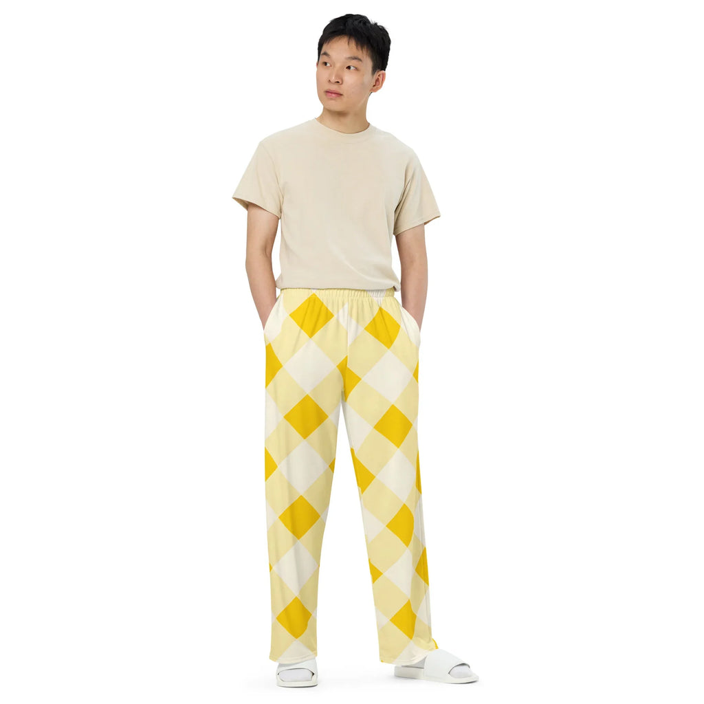All-over Print Unisex Wide-Leg Pants 6XL Pants AwRans Clothing all-over-print-unisex-wide-leg-pants-white-front-67921d0b34ed2