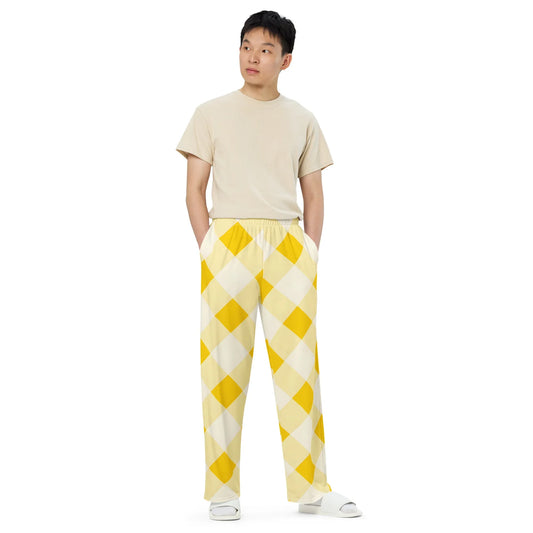 All-over Print Unisex Wide-Leg Pants - AwRans Clothing