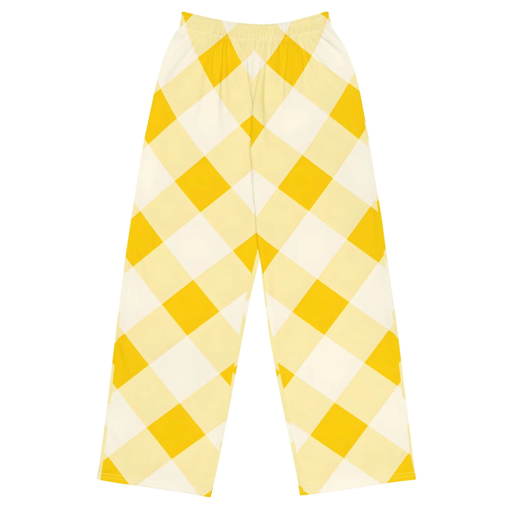 All-over Print Unisex Wide-Leg Pants Pants AwRans Clothing all-over-print-unisex-wide-leg-pants-white-front-67921d0b359a6
