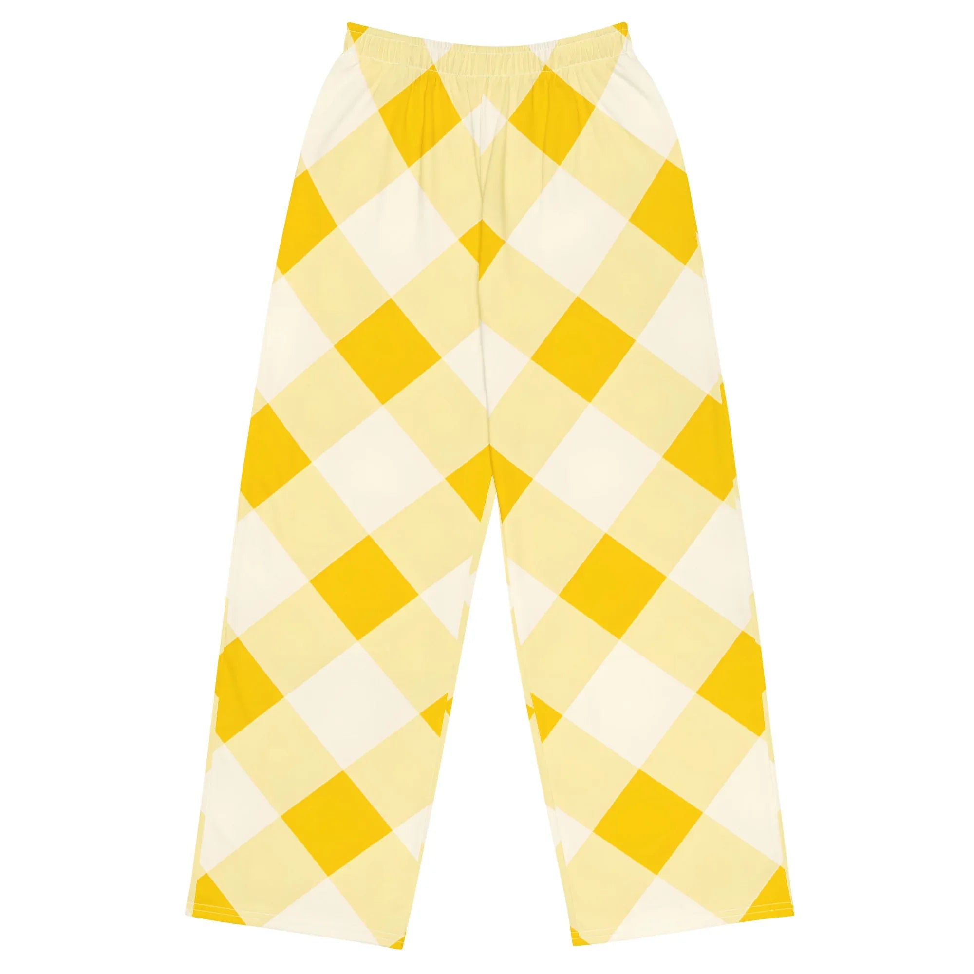 All-over Print Unisex Wide-Leg Pants Pants AwRans Clothing all-over-print-unisex-wide-leg-pants-white-front-67921d0b359a6