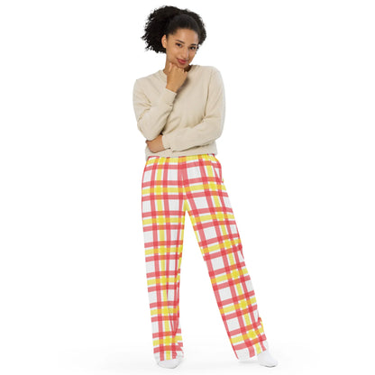 All-over Print Unisex Wide-Leg Pants - AwRans Clothing