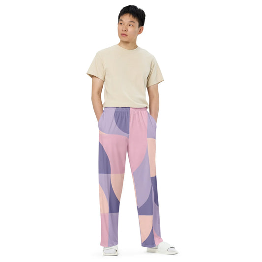 All-over Print Unisex Wide-Leg Pants - AwRans Clothing