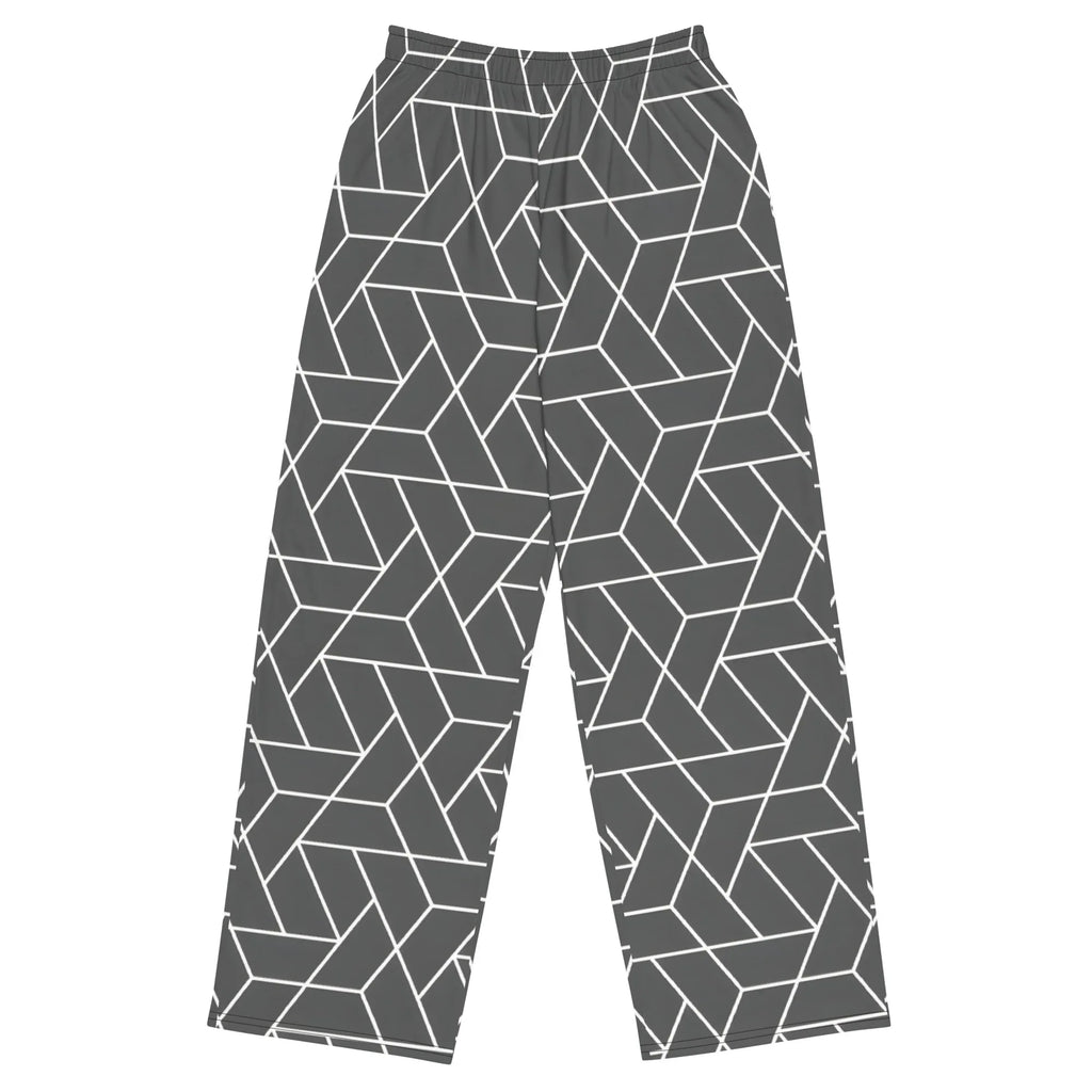All-over Print Unisex Wide-Leg Pants Pants AwRans Clothing all-over-print-unisex-wide-leg-pants-white-front-67921dee1c3ce