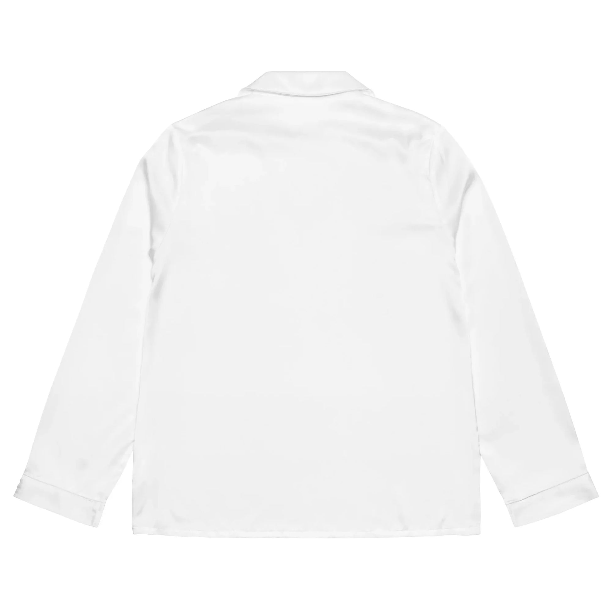 Women’s long sleeve pajama top WHITE - AwRans Clothing