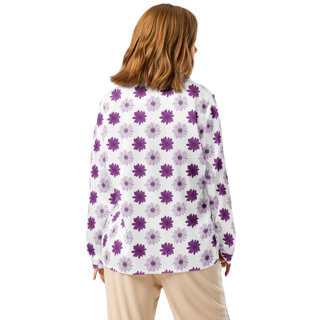 Women’s long sleeve pajama top Women’s long sleeve pajama top AwRans Clothing all-over-print-womens-long-sleeve-pajama-top-white-back-67c3abc2127fc