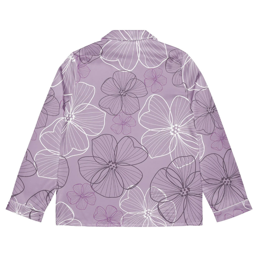 Women’s long sleeve pajama top Women’s long sleeve pajama top AwRans Clothing all-over-print-womens-long-sleeve-pajama-top-white-back-67c3ac53cc5b0