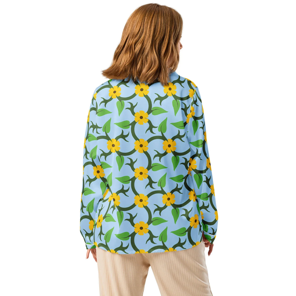 Women’s long sleeve pajama top Women’s long sleeve pajama top AwRans Clothing all-over-print-womens-long-sleeve-pajama-top-white-back-67c3ae134ae67