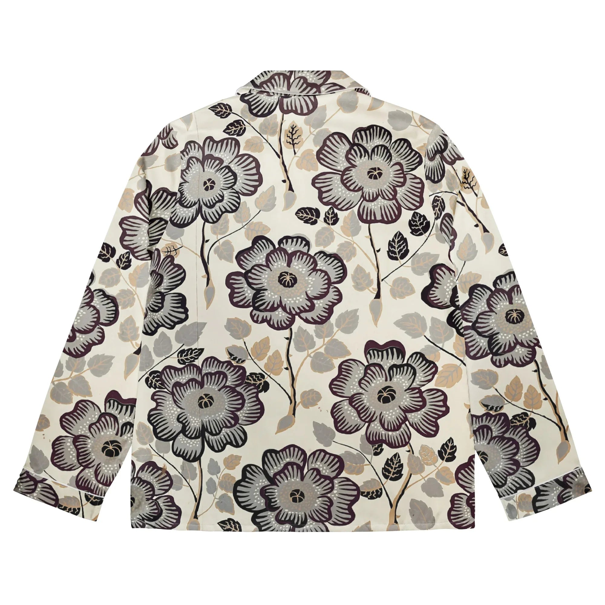 Women’s long sleeve pajama top Women’s long sleeve pajama top AwRans Clothing all-over-print-womens-long-sleeve-pajama-top-white-back-67c4b26f7052b