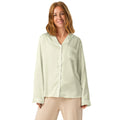 Women’s long sleeve pajama top BEIGE Women’s long sleeve pajama top AwRans Clothing all-over-print-womens-long-sleeve-pajama-top-white-front-67c3a5da7161d