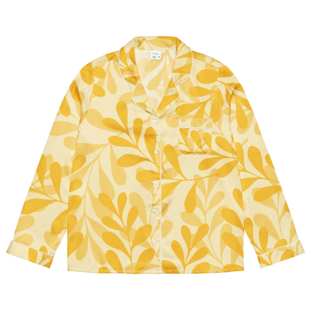 Women’s long sleeve pajama top Women’s long sleeve pajama top AwRans Clothing all-over-print-womens-long-sleeve-pajama-top-white-front-67c3a8f30d4b3