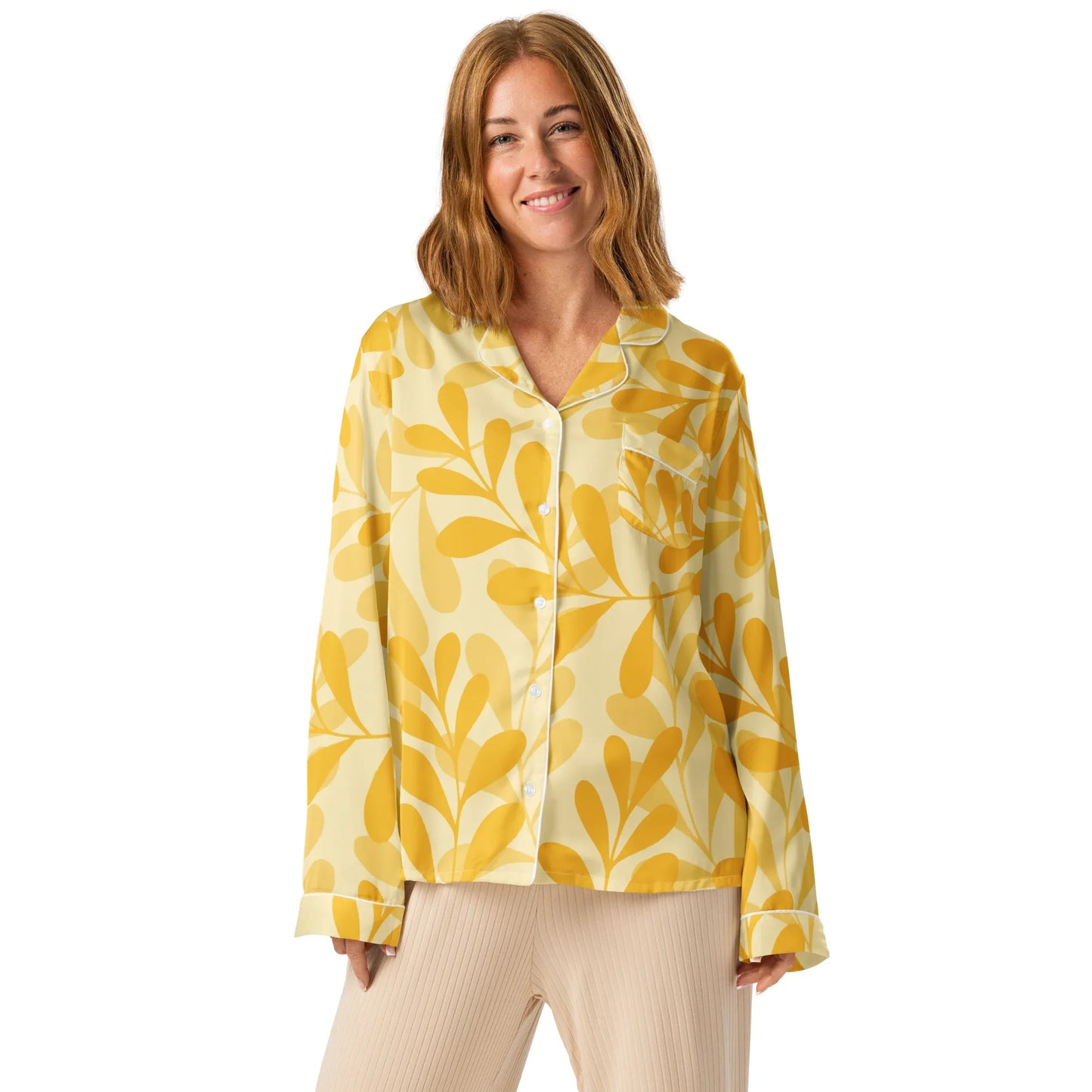 Women’s long sleeve pajama top - AwRans Clothing