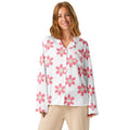 Women’s long sleeve pajama top Women’s long sleeve pajama top AwRans Clothing all-over-print-womens-long-sleeve-pajama-top-white-front-67c3a96051e0e