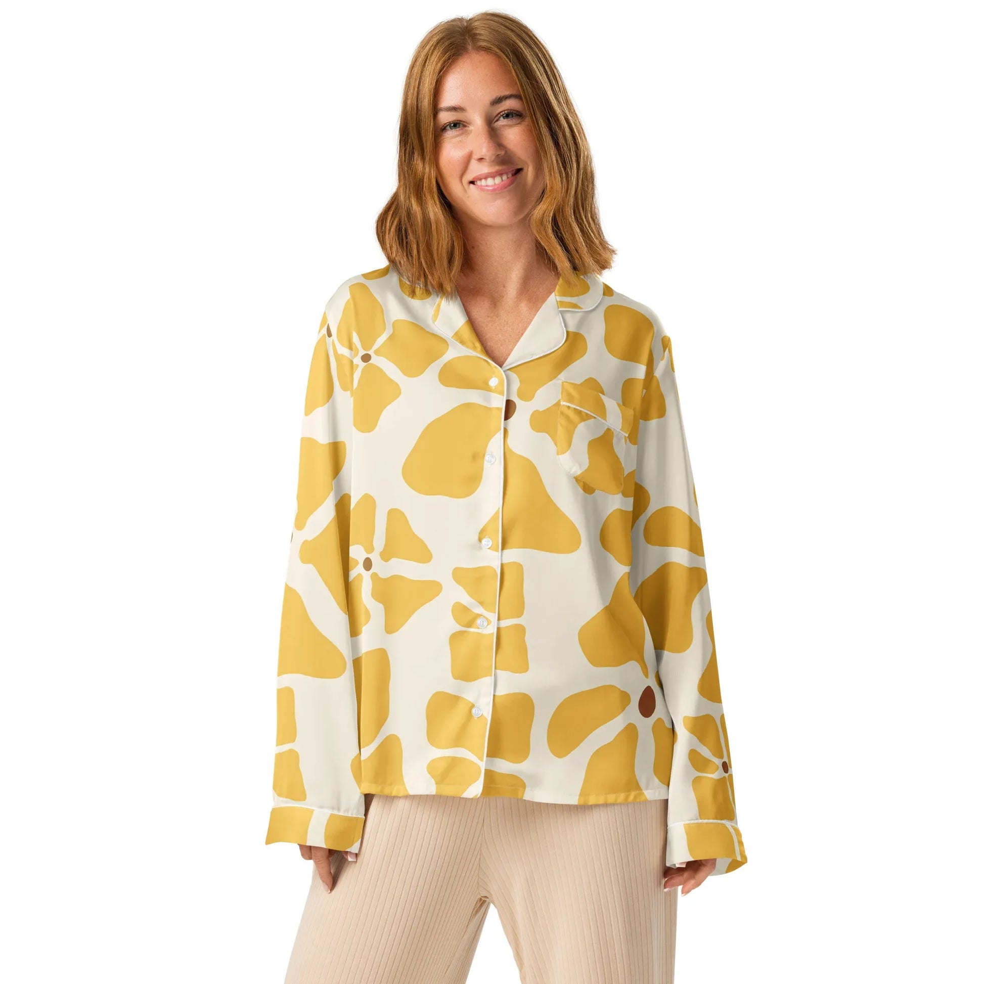 Women’s long sleeve pajama top - AwRans Clothing
