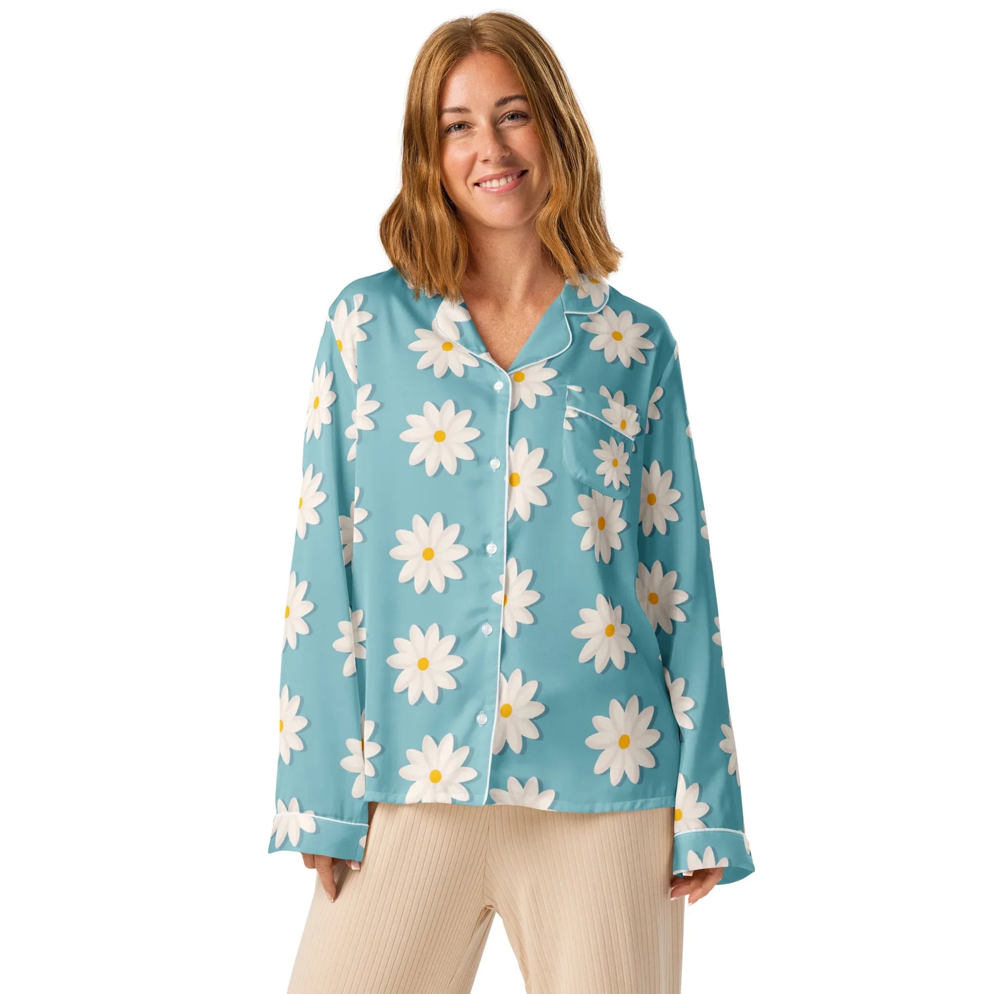 Women’s long sleeve pajama top - AwRans Clothing