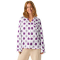 Women’s long sleeve pajama top Women’s long sleeve pajama top AwRans Clothing all-over-print-womens-long-sleeve-pajama-top-white-front-67c3abc214215