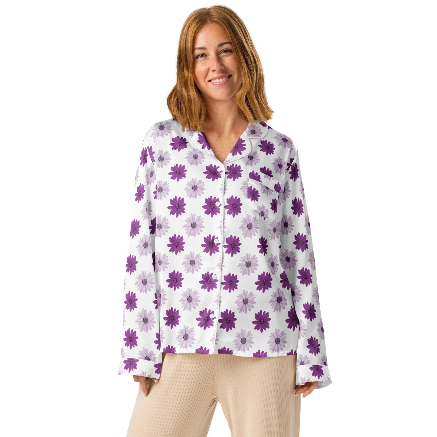 Women’s long sleeve pajama top - AwRans Clothing