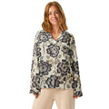 Women’s long sleeve pajama top Women’s long sleeve pajama top AwRans Clothing all-over-print-womens-long-sleeve-pajama-top-white-front-67c4b26f70611