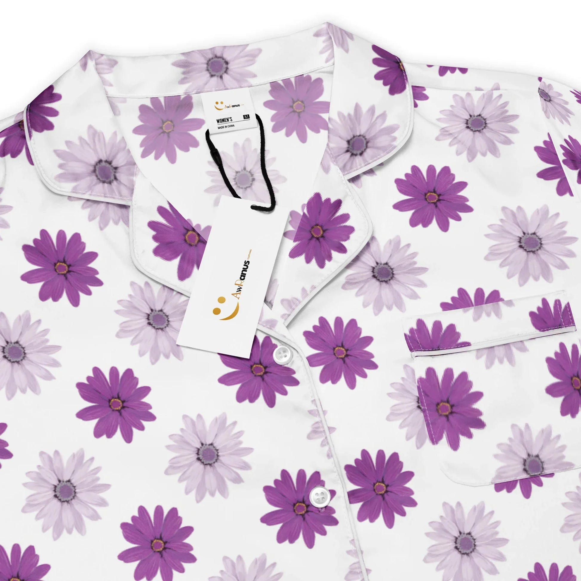 Women’s long sleeve pajama top - AwRans Clothing