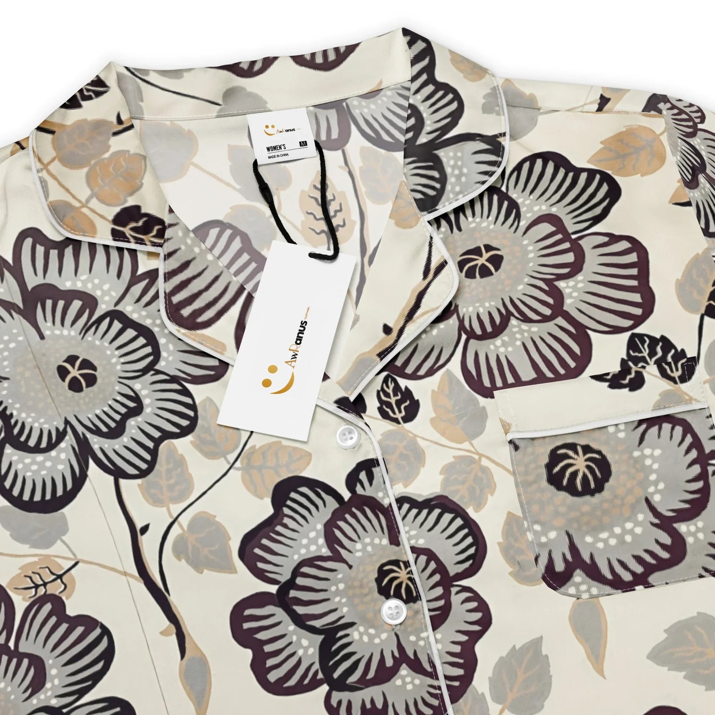 Women’s long sleeve pajama top - AwRans Clothing