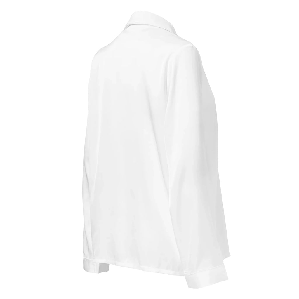 Women’s long sleeve pajama top WHITE Women’s long sleeve pajama top AwRans Clothing all-over-print-womens-long-sleeve-pajama-top-white-right-back-67c3a58eb4277