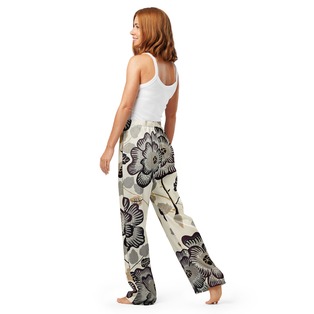Women’s pajama pants Women’s pajama AwRans Clothing all-over-print-womens-pajama-pants-black-back-67ebe5ea51ce1